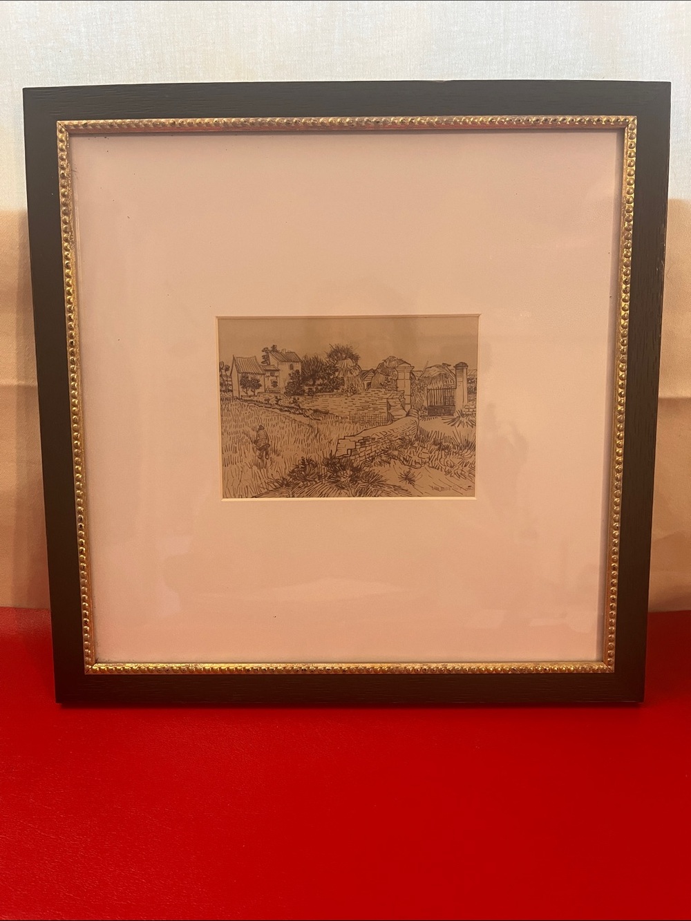 Antique Gold Frame, Ready To Hang, Gallery Wall Art, French Country Tuscan Decor